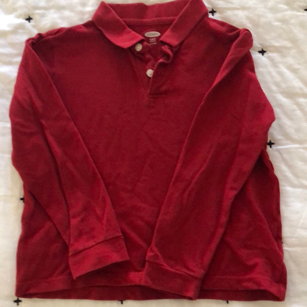 Boys long sleeve uniform polo